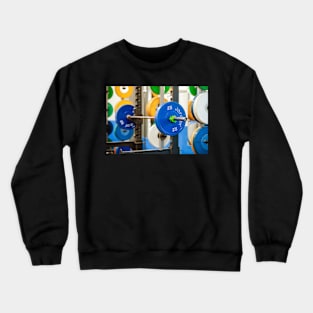 Barbells and plates Crewneck Sweatshirt